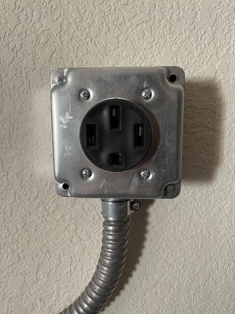 NEMA 14-50 outlet installed for Electrical Panel Upgrade in Monroe